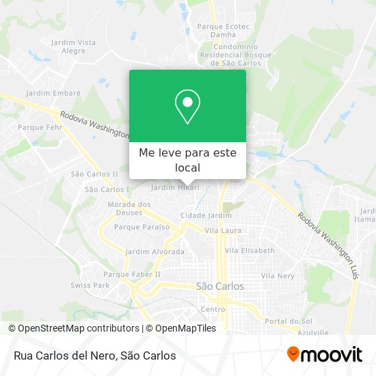 Rua Carlos del Nero mapa