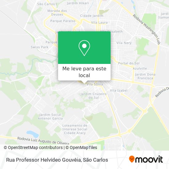 Rua Professor Helvídeo Gouvêia mapa