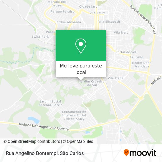 Rua Angelino Bontempi mapa