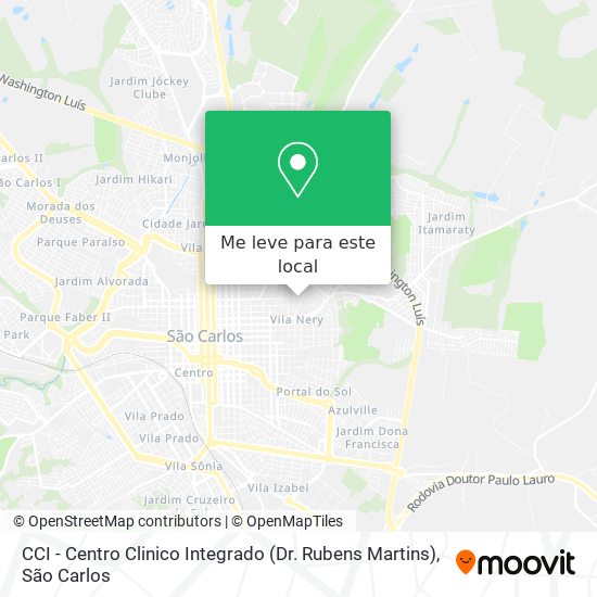 CCI - Centro Clinico Integrado (Dr. Rubens Martins) mapa