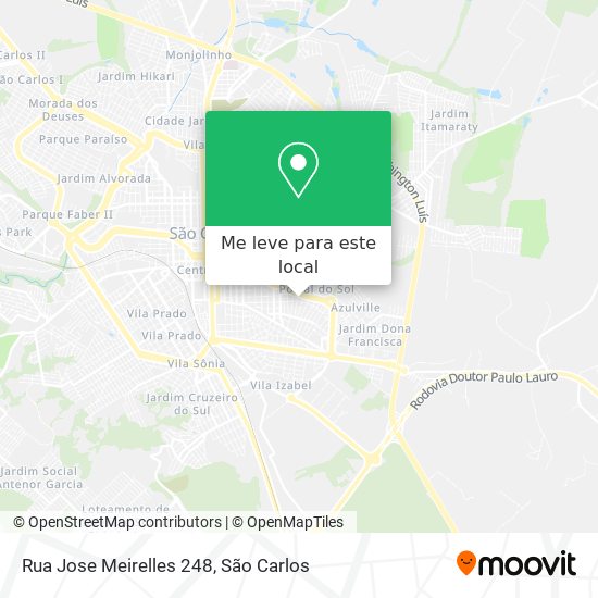 Rua Jose Meirelles 248 mapa