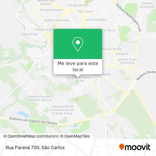 Rua Paraná 700 mapa