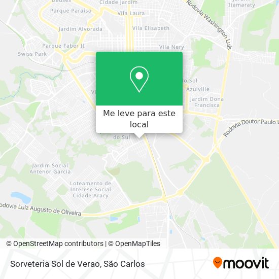 Sorveteria Sol de Verao mapa