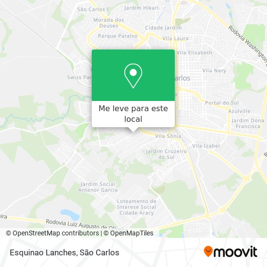 Esquinao Lanches mapa