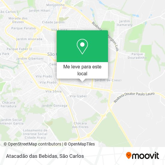 Atacadão das Bebidas mapa