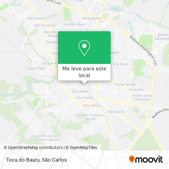 Toca do Bauru mapa