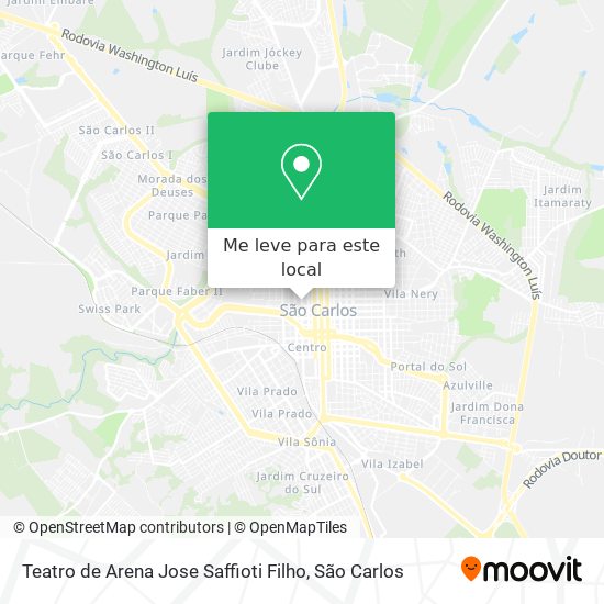 Teatro de Arena Jose Saffioti Filho mapa