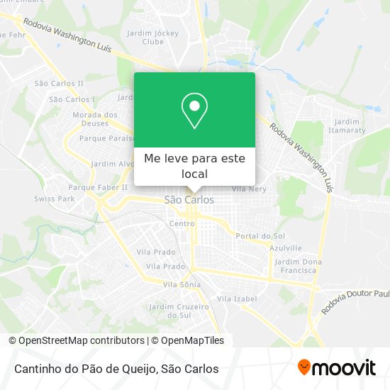 Cantinho do Pão de Queijo mapa