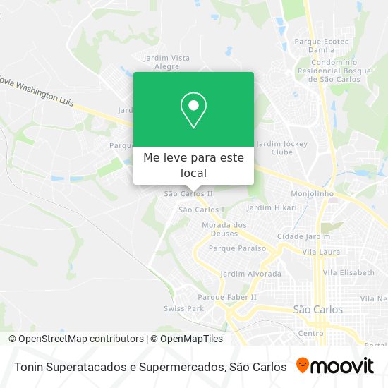 Tonin Superatacados e Supermercados mapa