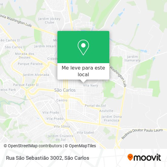 Rua São Sebastião 3002 mapa