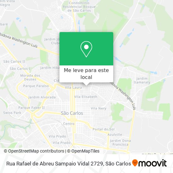 Rua Rafael de Abreu Sampaio Vidal 2729 mapa