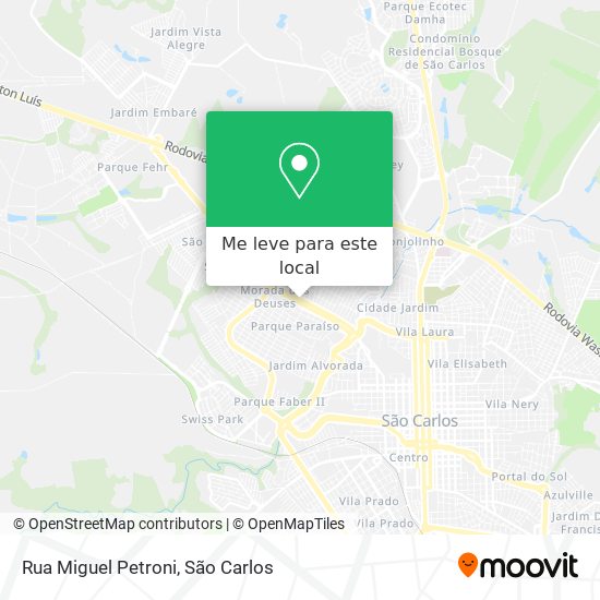 Rua Miguel Petroni mapa