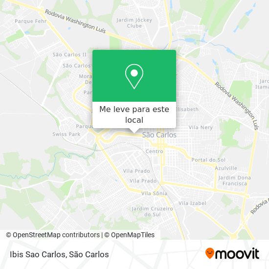 Ibis Sao Carlos mapa