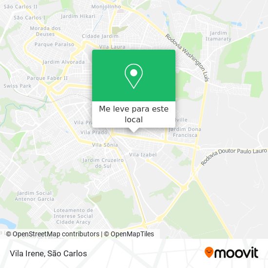 Vila Irene mapa