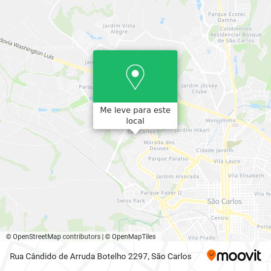 Rua Cândido de Arruda Botelho 2297 mapa