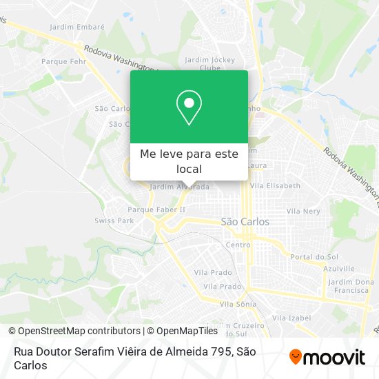 Rua Doutor Serafim Viêira de Almeida 795 mapa