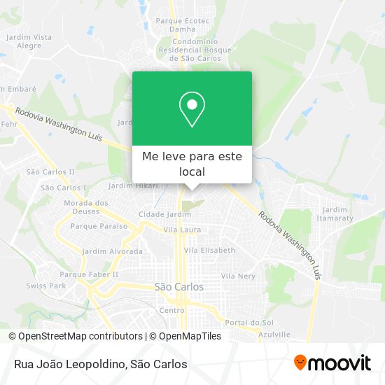 Rua João Leopoldino mapa