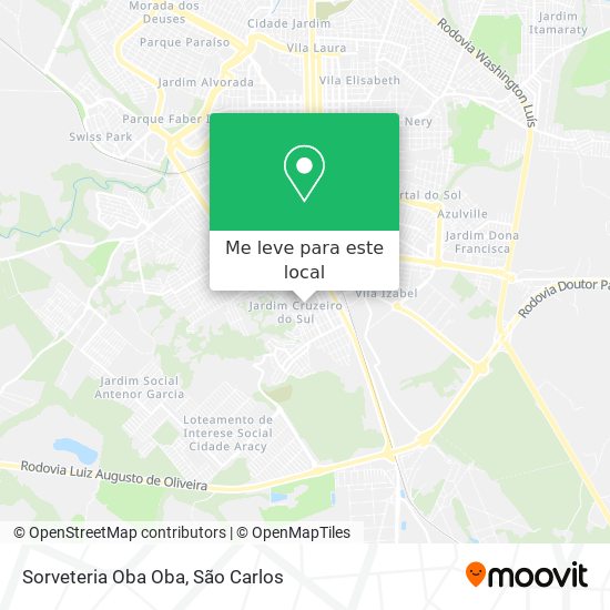 Sorveteria Oba Oba mapa