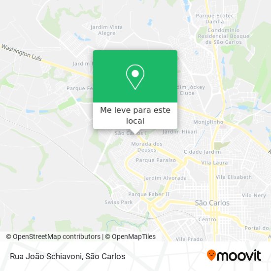 Rua João Schiavoni mapa