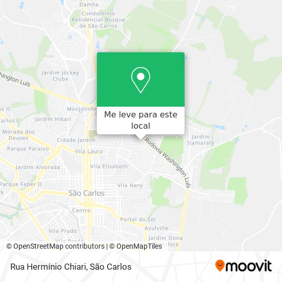Rua Hermínio Chiari mapa