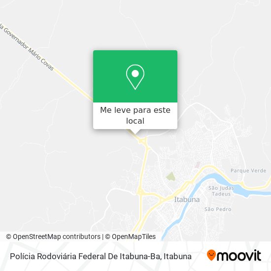 Polícia Rodoviária Federal De Itabuna-Ba mapa