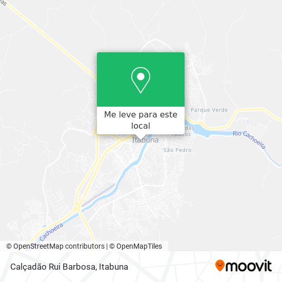 Calçadão Rui Barbosa mapa