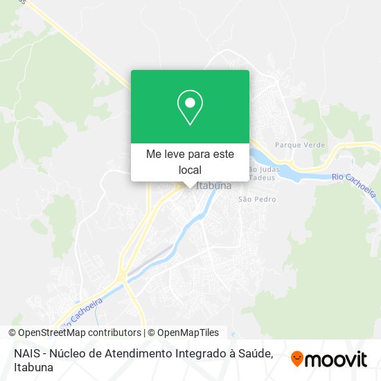 NAIS - Núcleo de Atendimento Integrado à Saúde mapa