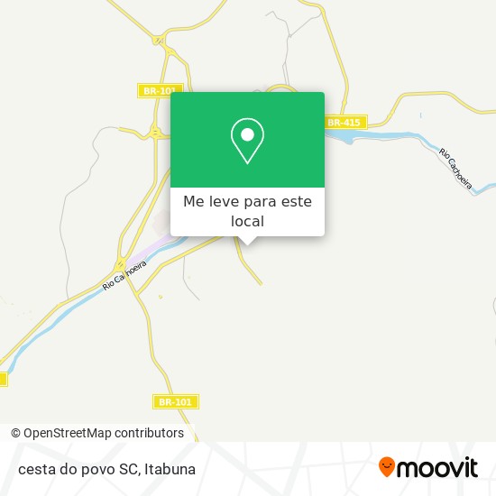 cesta do povo SC mapa