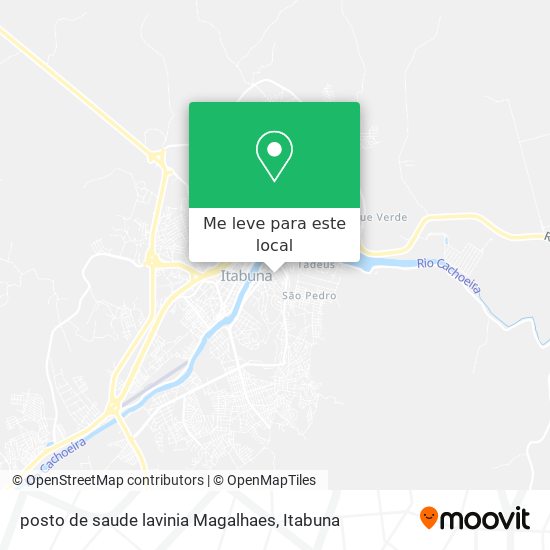 posto de saude lavinia Magalhaes mapa