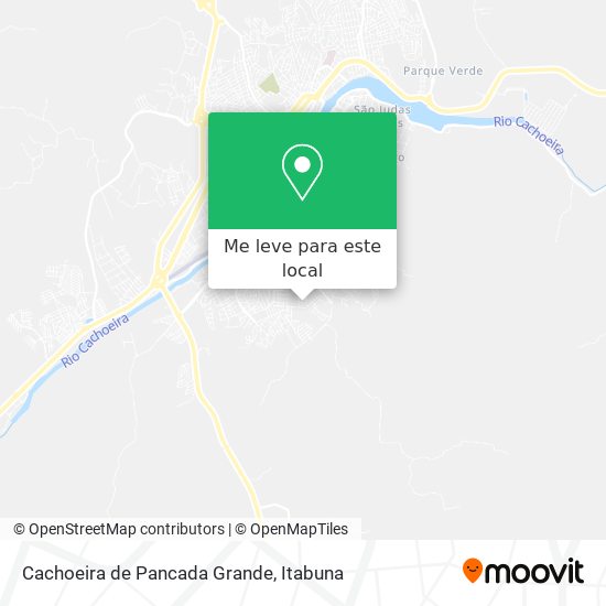 Cachoeira de Pancada Grande mapa