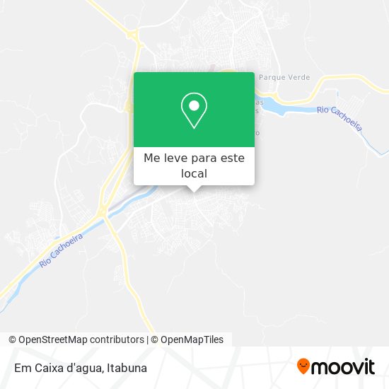 Em Caixa d'agua mapa