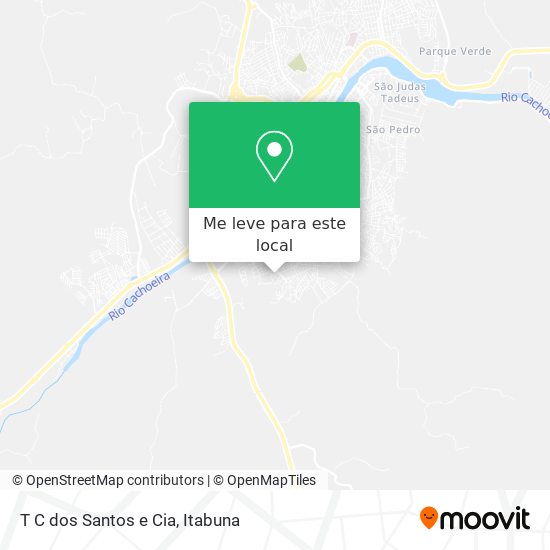 T C dos Santos e Cia mapa