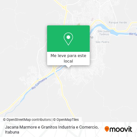 Jacana Marmore e Granitos Industria e Comercio mapa