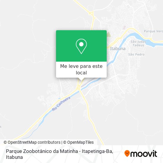 Parque Zoobotânico da Matinha - Itapetinga-Ba mapa