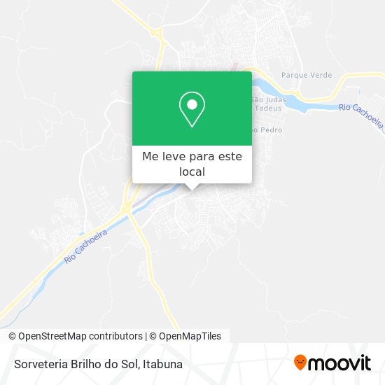Sorveteria Brilho do Sol mapa
