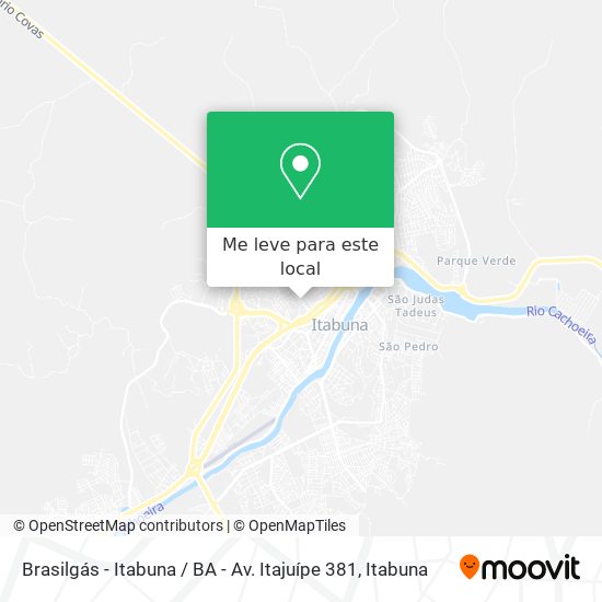 Brasilgás - Itabuna / BA - Av. Itajuípe 381 mapa