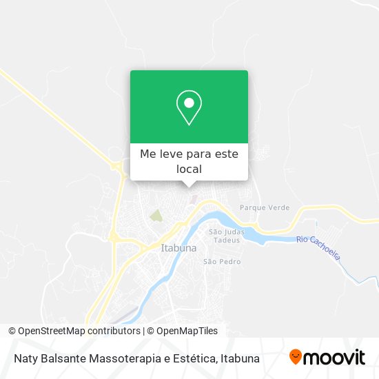 Naty Balsante Massoterapia e Estética mapa