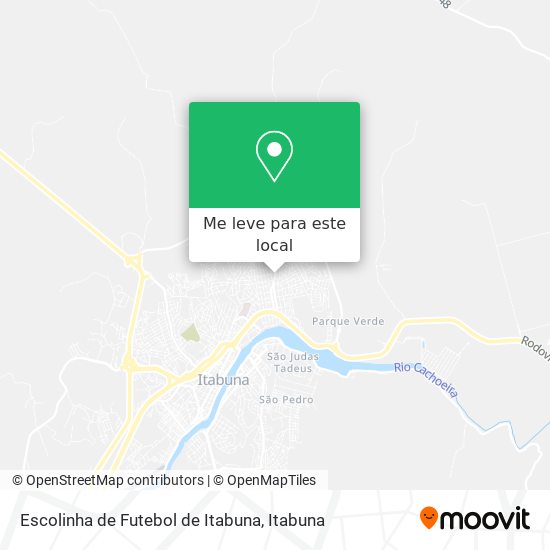Escolinha de Futebol de Itabuna mapa