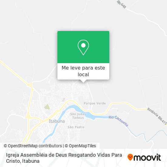 Igreja Assembléia de Deus Resgatando Vidas Para Cristo mapa
