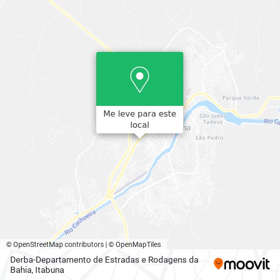 Derba-Departamento de Estradas e Rodagens da Bahia mapa