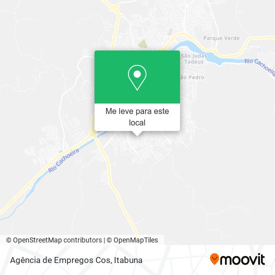 Agência de Empregos Cos mapa