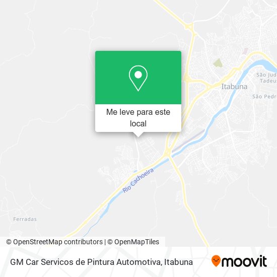 GM Car Servicos de Pintura Automotiva mapa