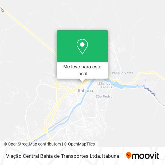 Viação Central Bahia de Transportes Ltda mapa