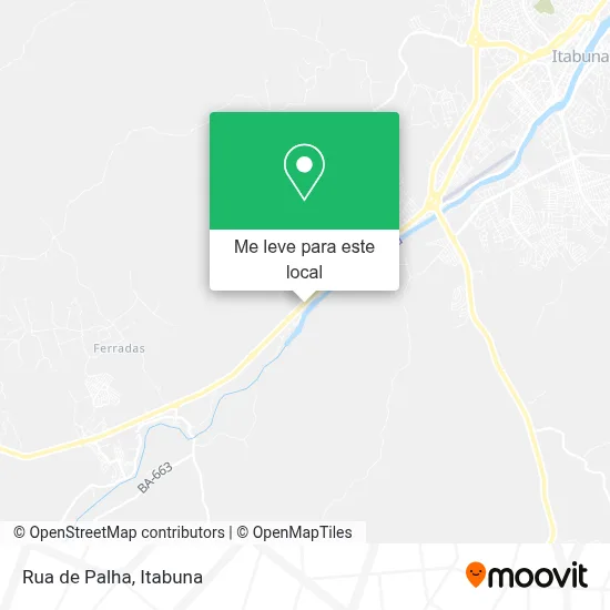 Rua de Palha mapa