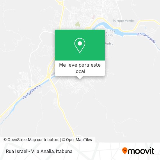 Rua Israel - Vila Anália mapa