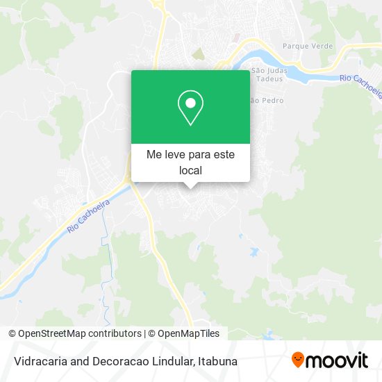 Vidracaria and Decoracao Lindular mapa