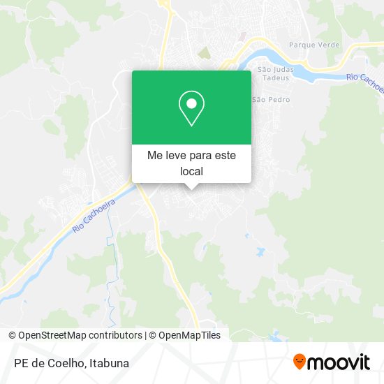 PE de Coelho mapa