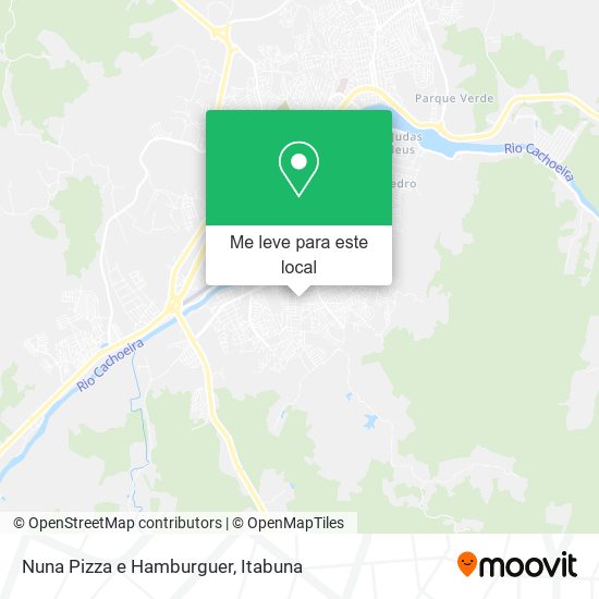 Nuna Pizza e Hamburguer mapa