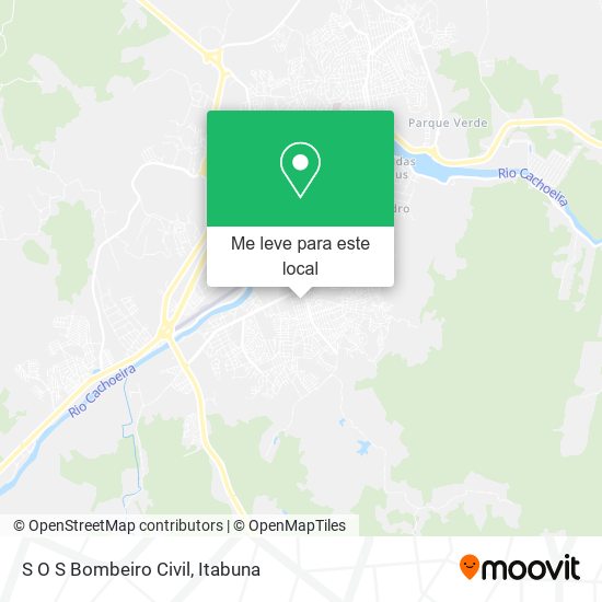 S O S Bombeiro Civil mapa