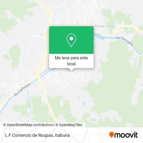 L F Comercio de Roupas mapa